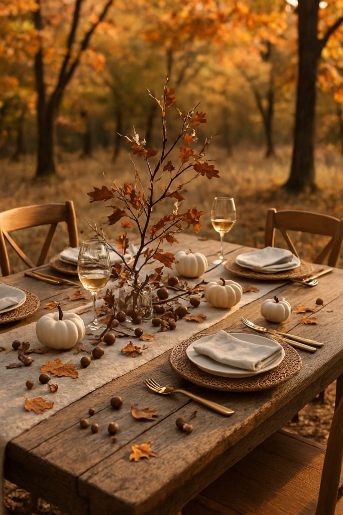 Natural Elements Tablescape