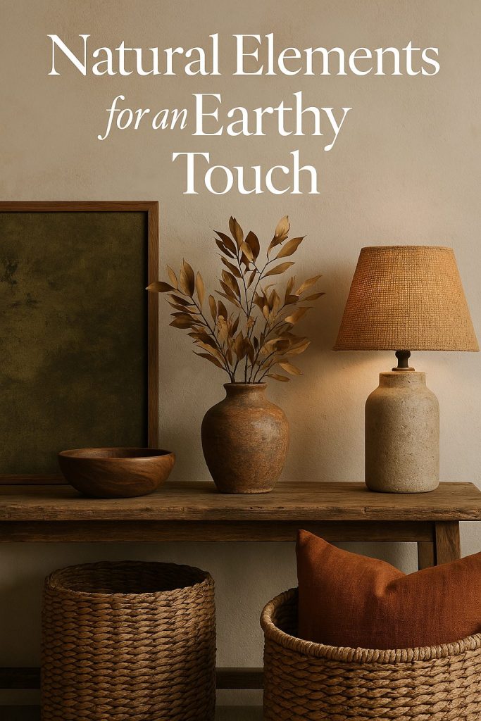 Natural Elements for an Earthy Touch