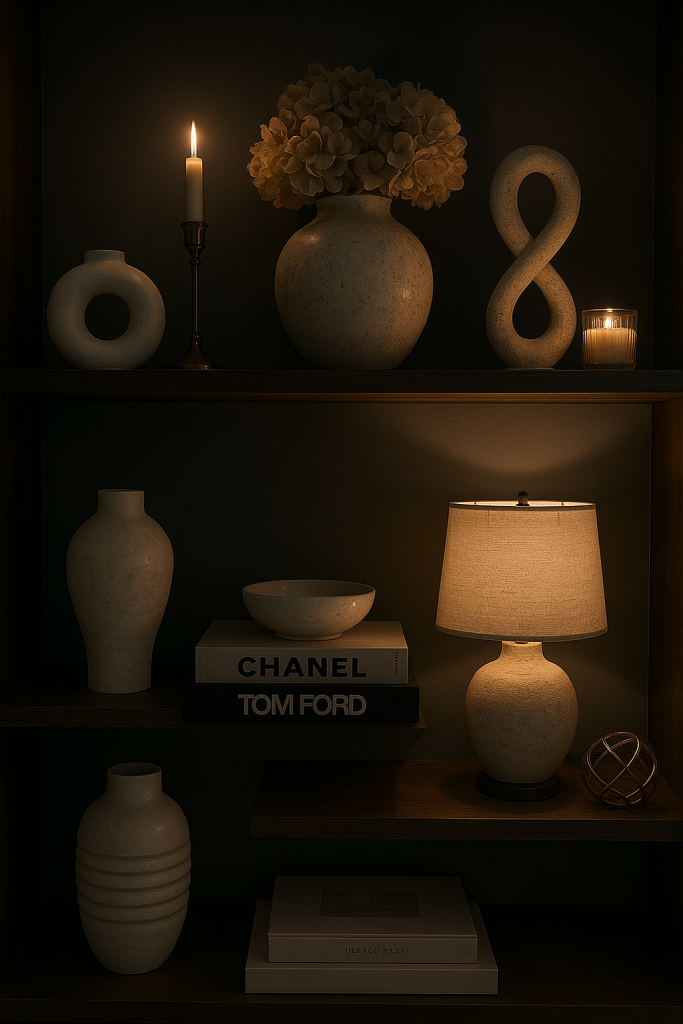 Nighttime Shelf Glam