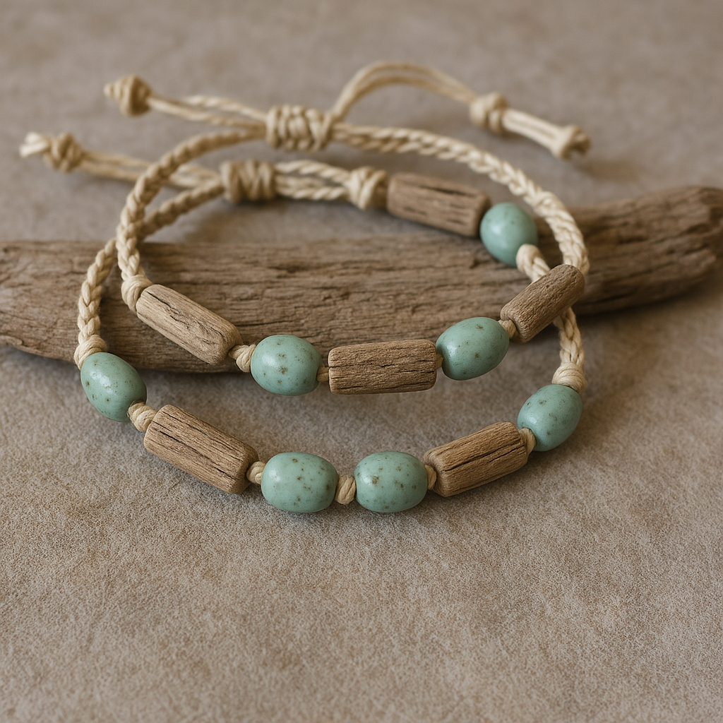 Ocean Driftwood and Seafoam Beads