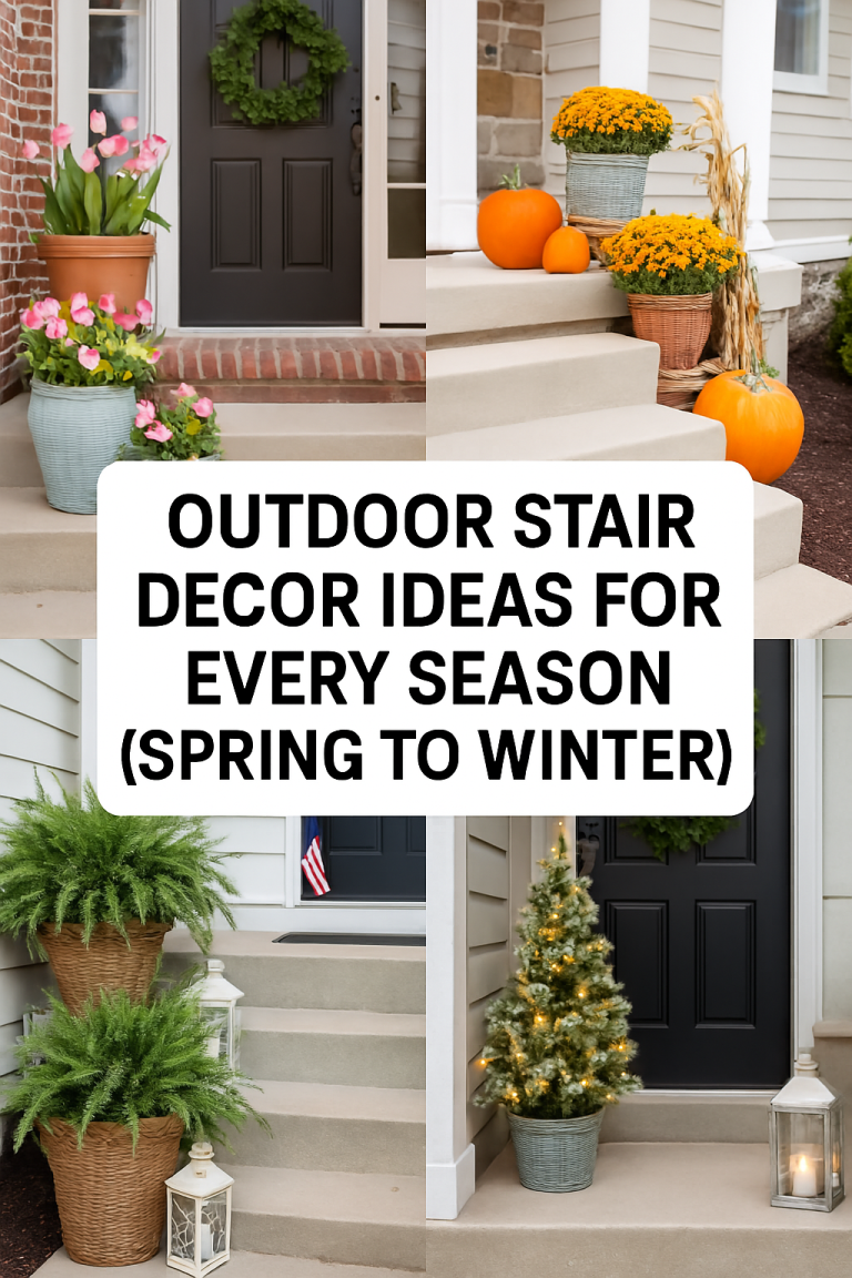 Outdoor Stair Decor Ideas
