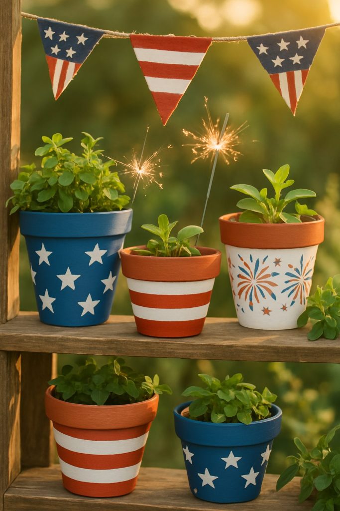 Painted Terra Cotta Pots
