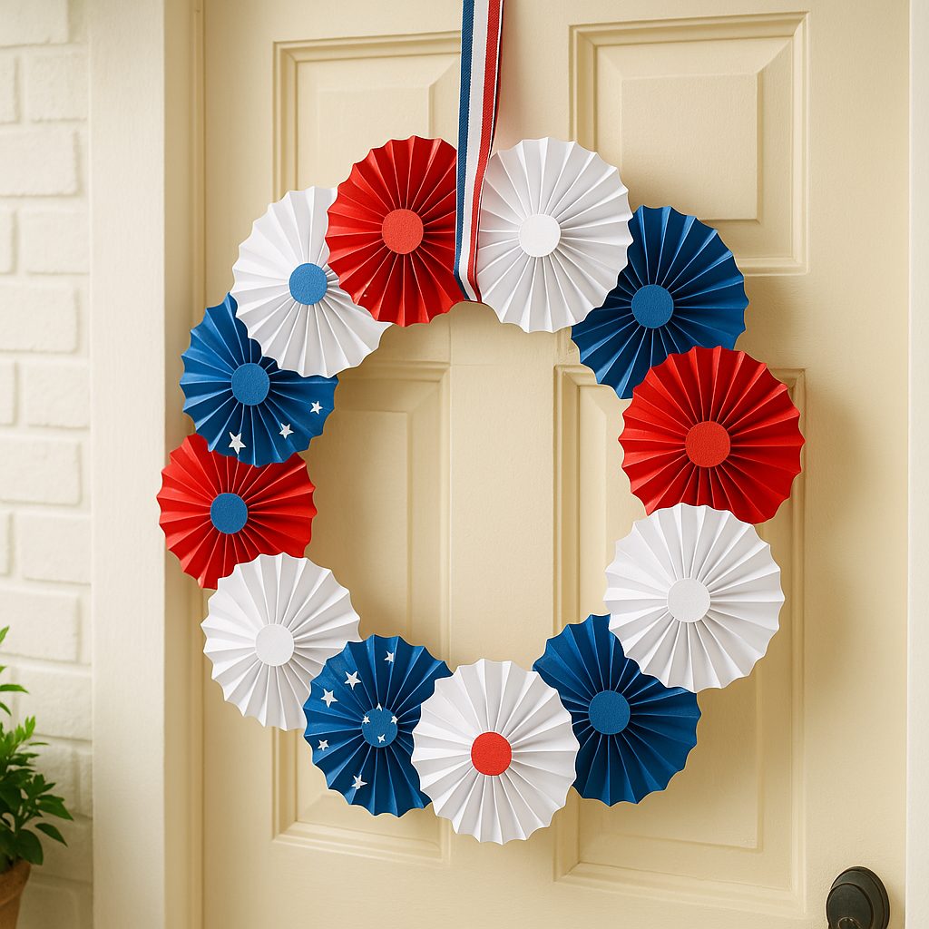 Paper Rosette Wreath