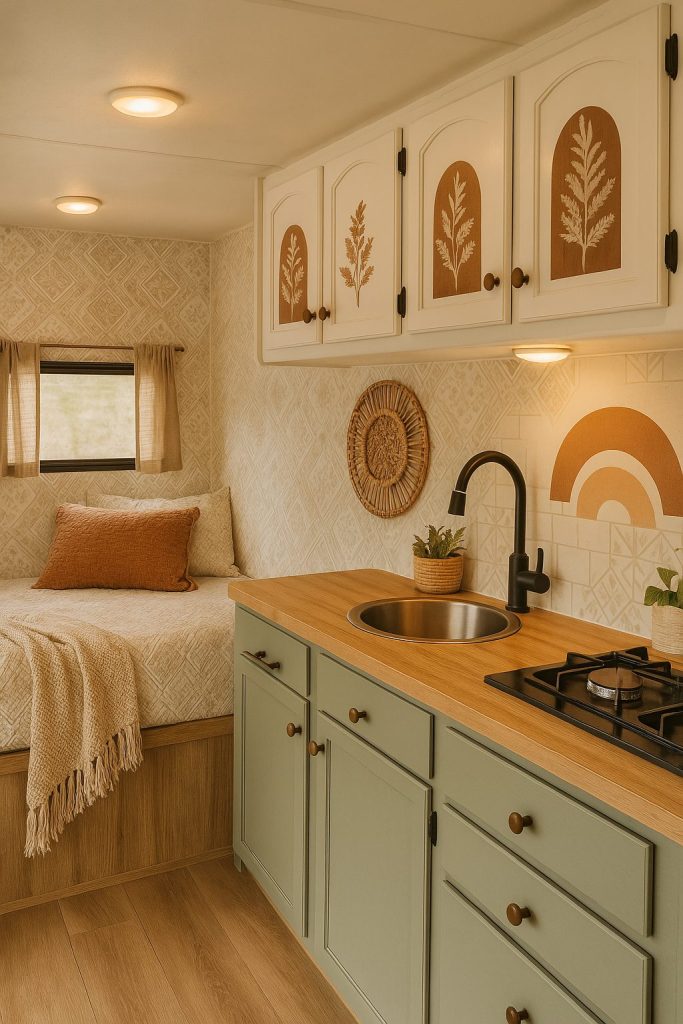 Peel-and-Stick Wallpaper and Vinyl Accents