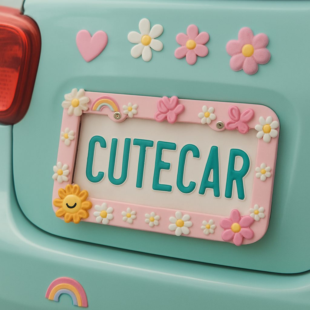 Personalized License Plate Frame