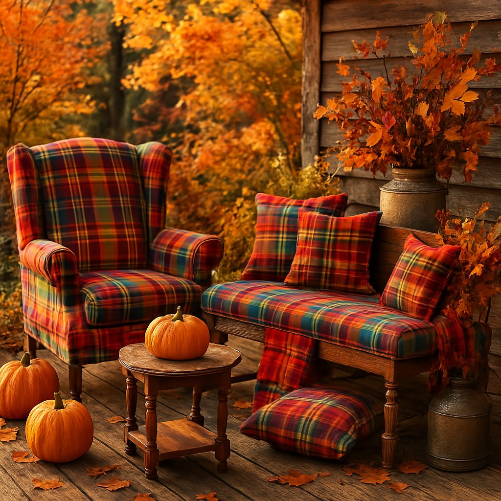 Plaid Explosion on Furniture