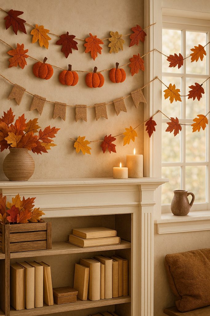 Playful Touches with Fall-Themed Garlands
