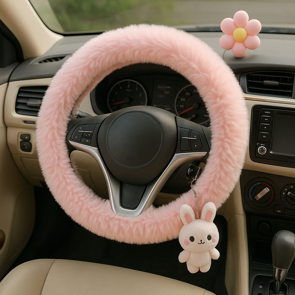 Plush Steering Wheel Cover
