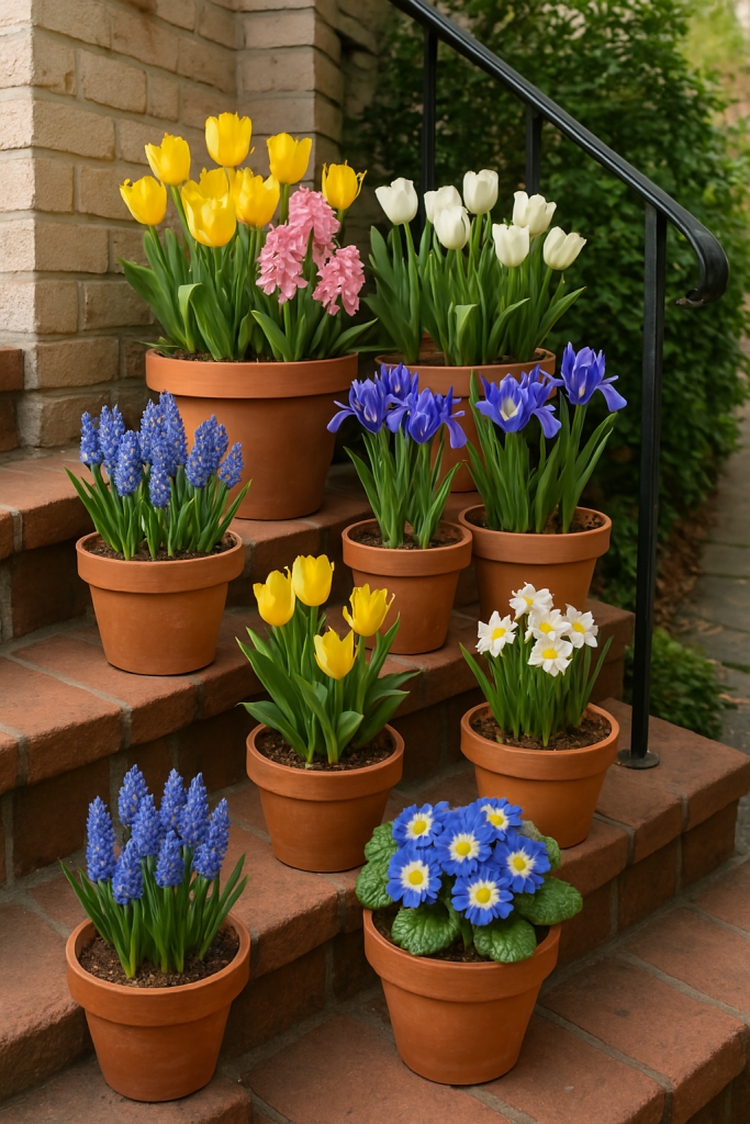 Potted Spring Flowers