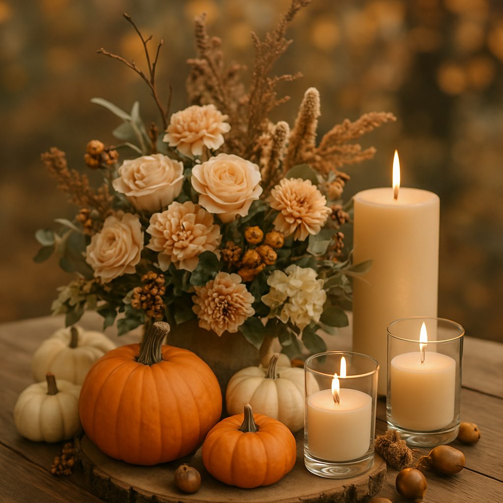 Pumpkin-Themed Centerpieces