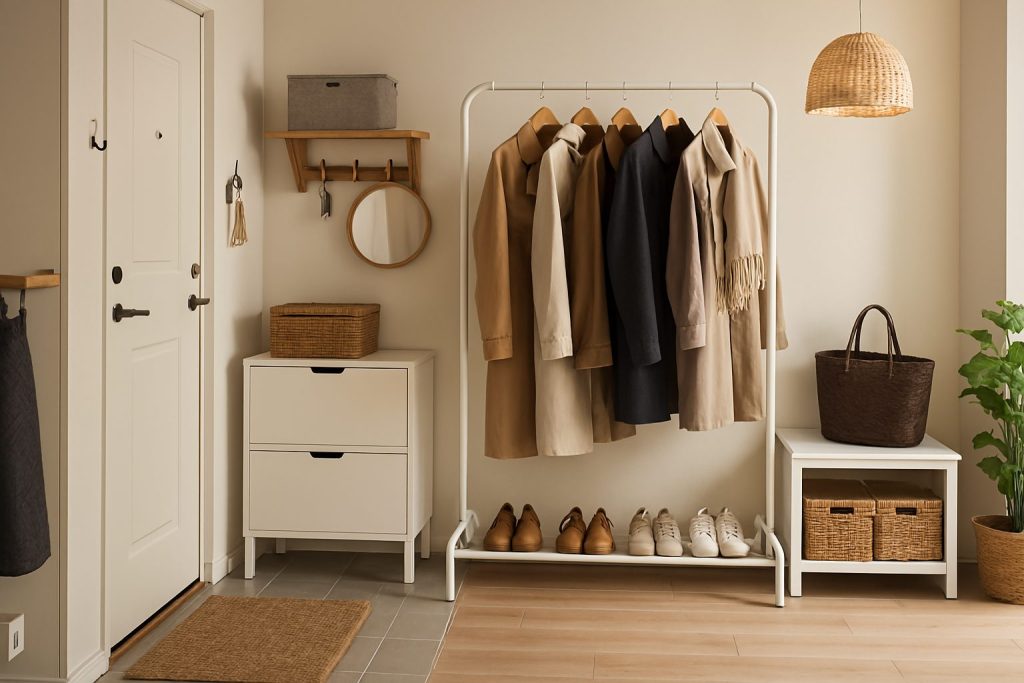 RIGGA Clothing Rack for Transitional Spaces