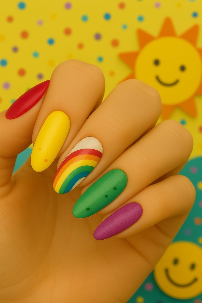 Rainbow Nails to Spread Joy
