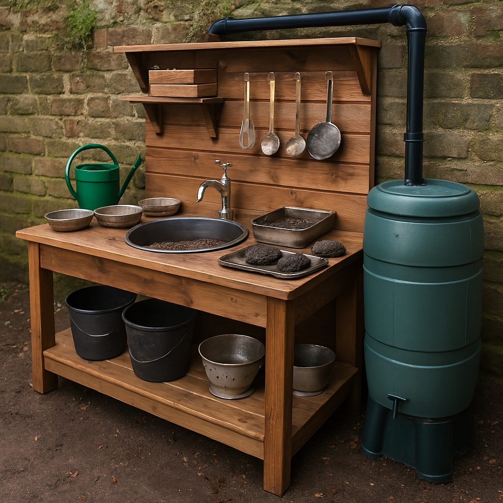 Rainwater-Integrated Mud Kitchen