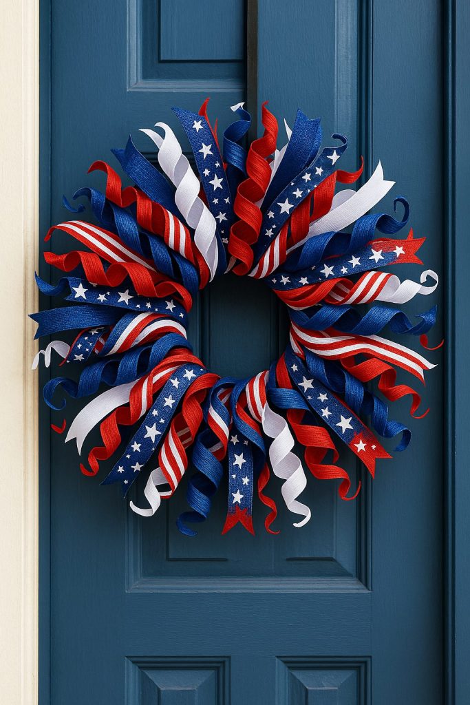 Ribbon Burst Wreath