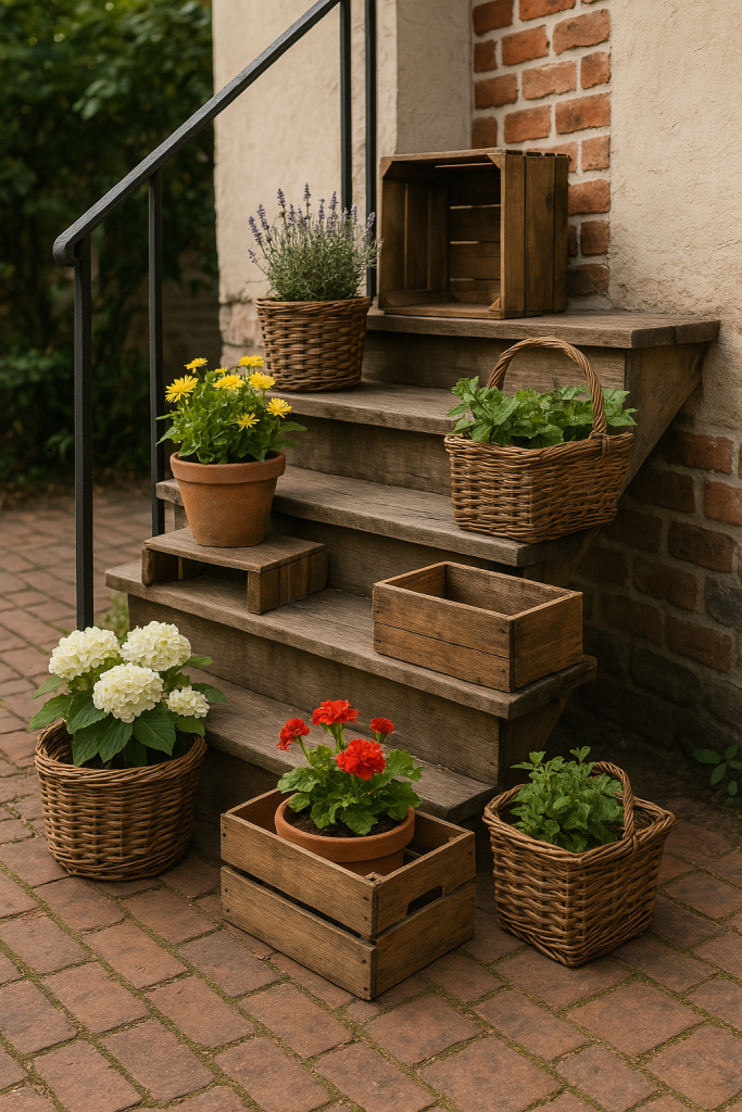 Rustic Crates and Baskets