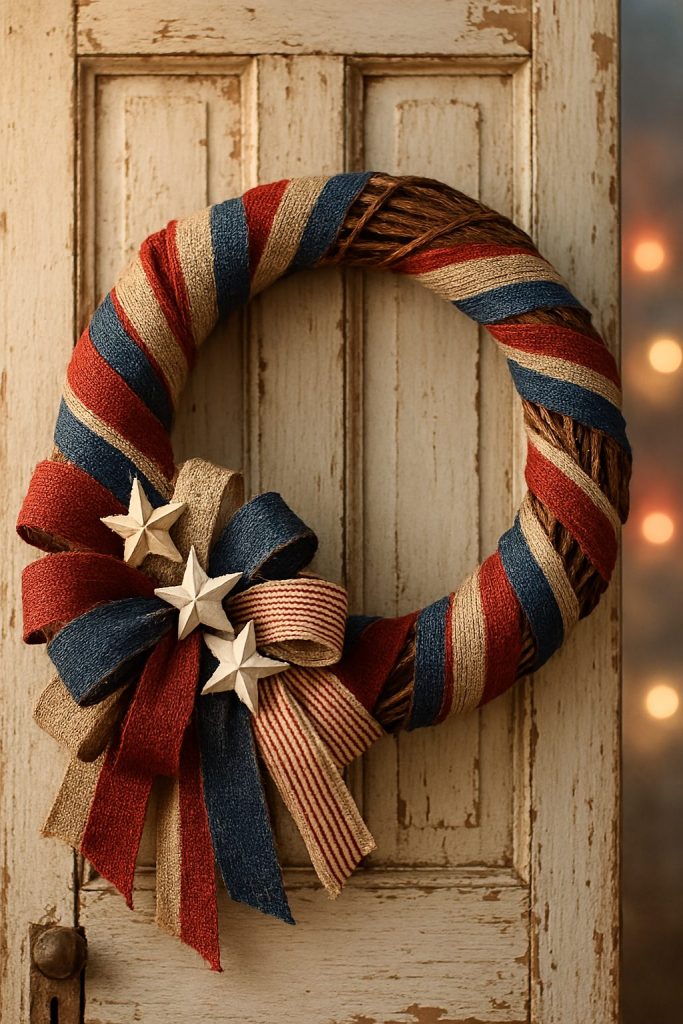 Rustic Ribbon Wreath