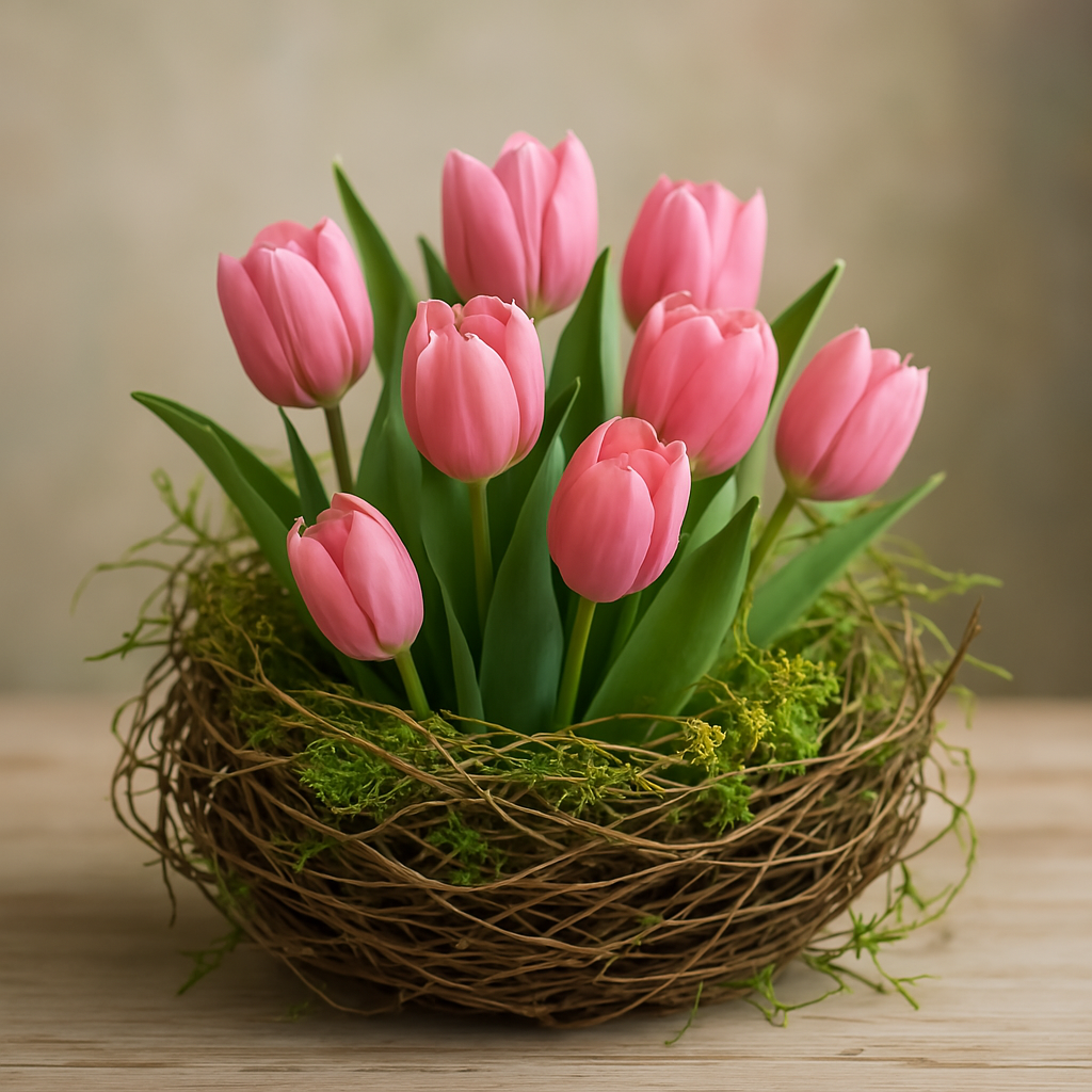 Springtime Tulip Nest