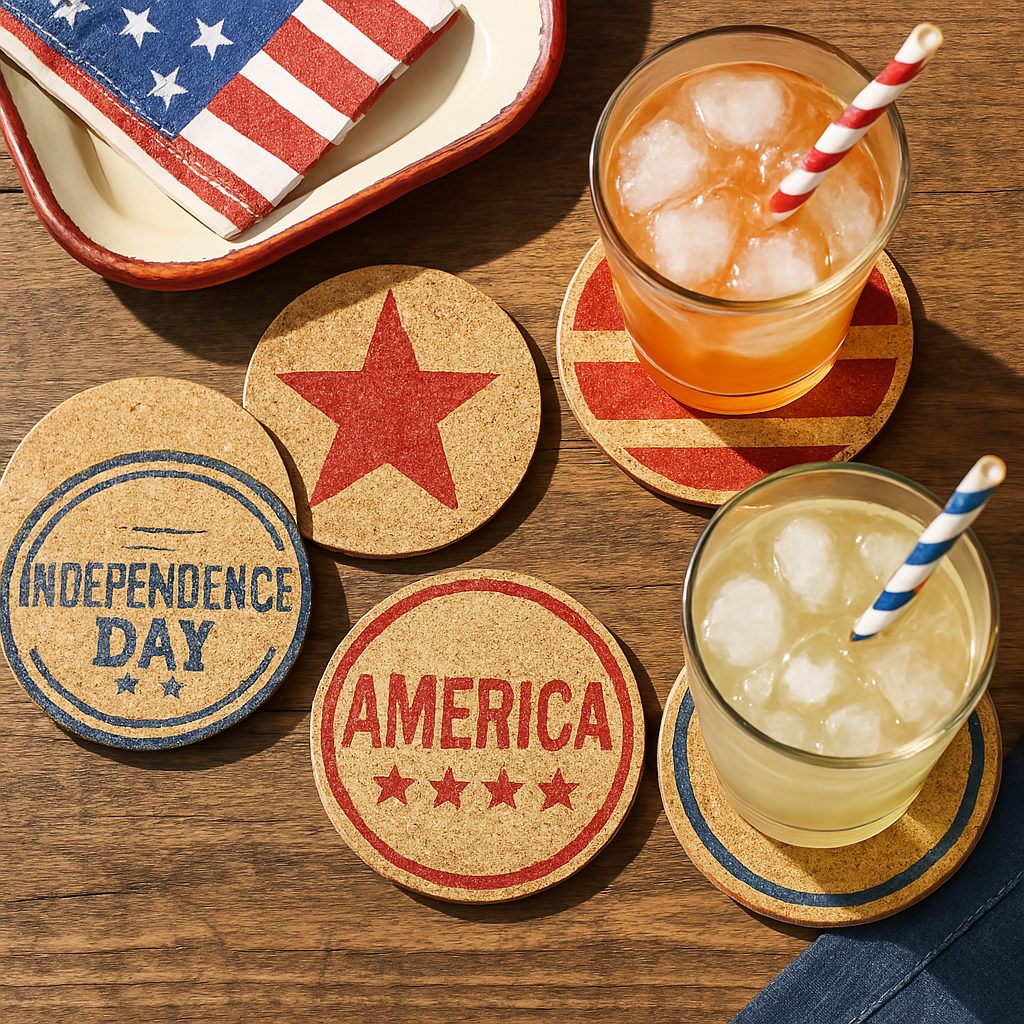 Stamped Americana Coasters