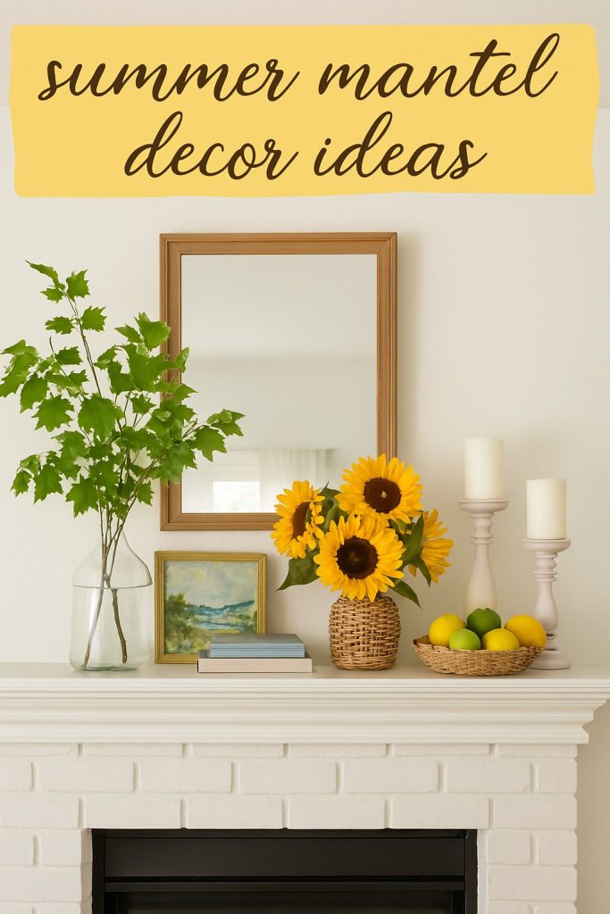 Summer Mantel Decor Ideas