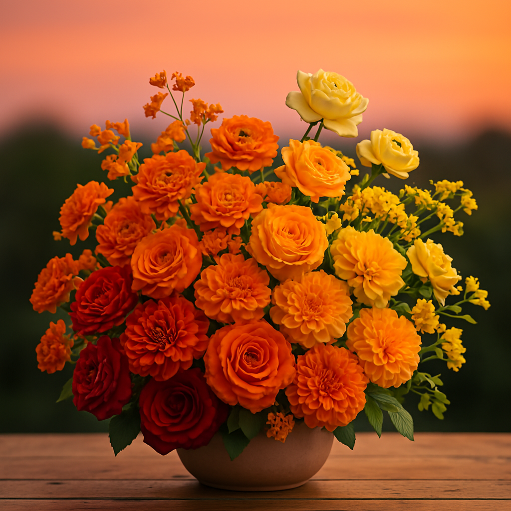 Sunset Ombre Centerpiece