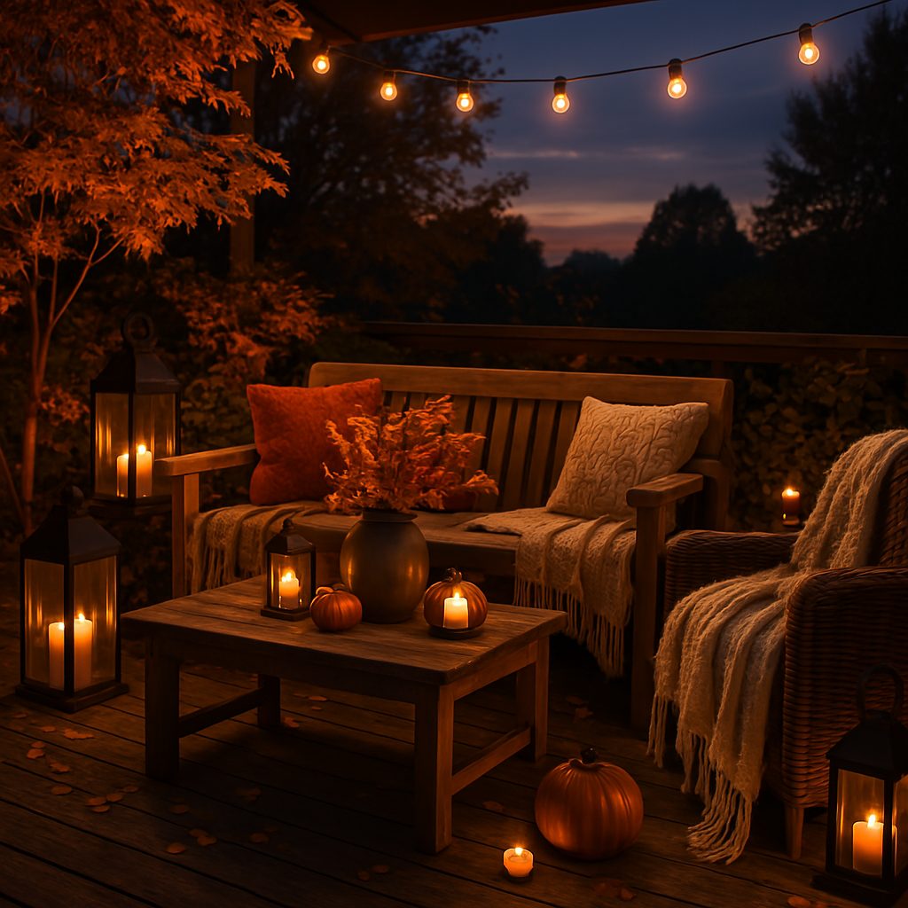 Twilight Terrace with Ambient Lighting