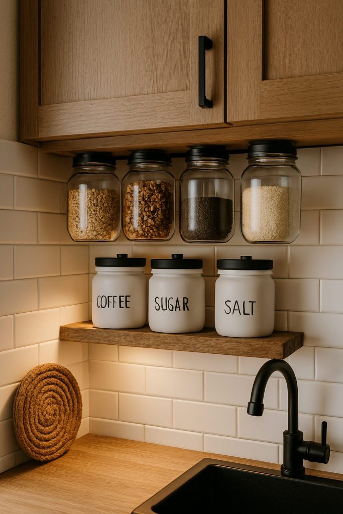 Under-Cabinet Jars and Canisters