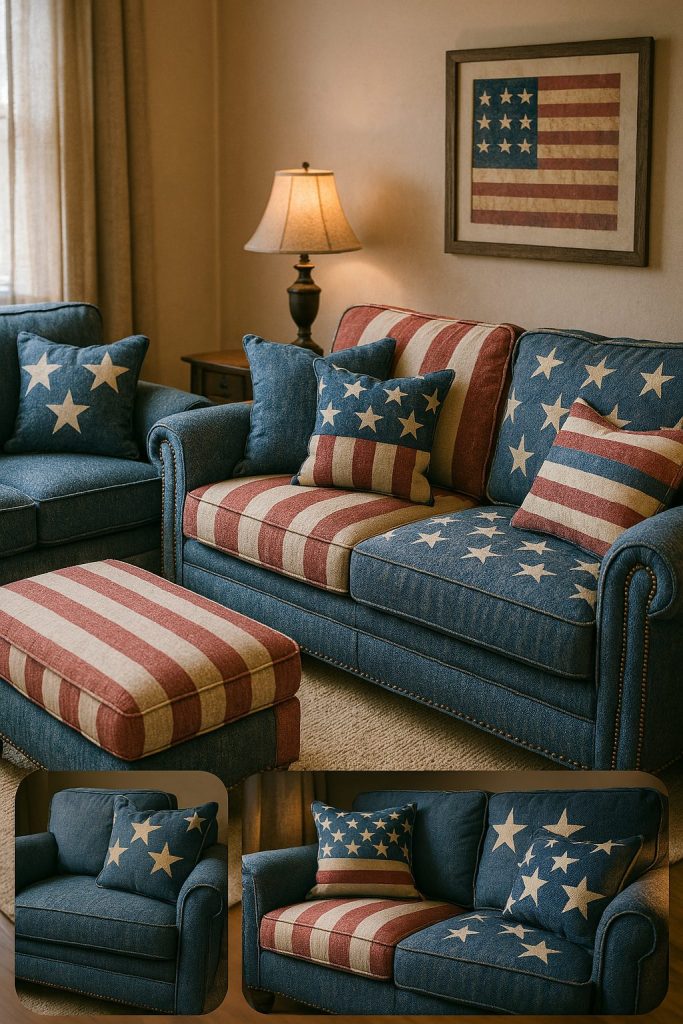 Upholstery with Patriotic Touches