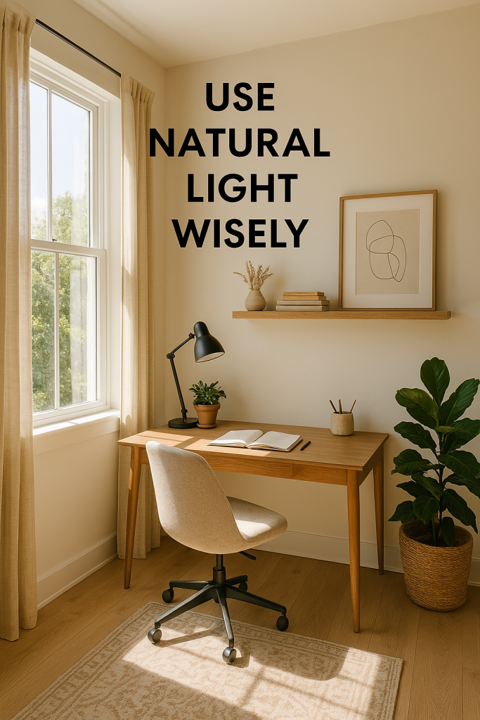 Use Natural Light Wisely