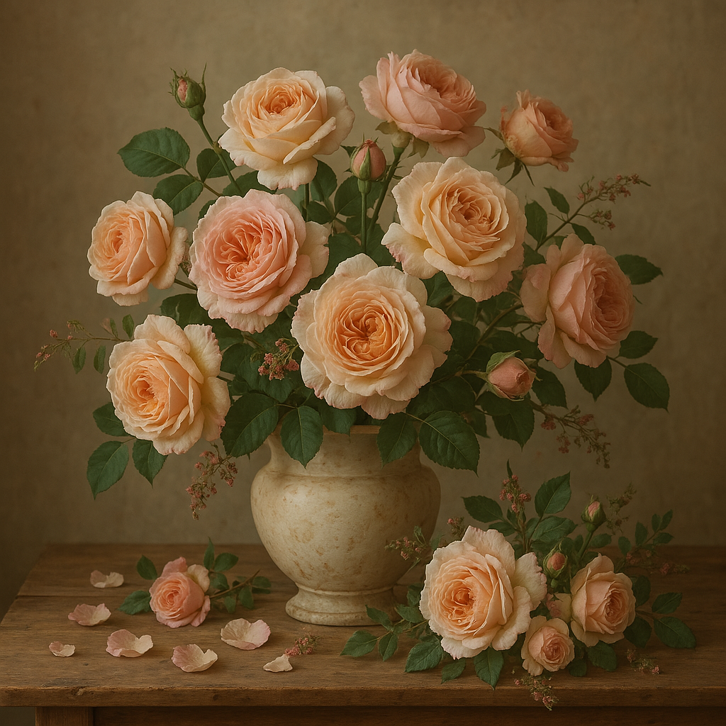 Vintage Romance with Garden Roses