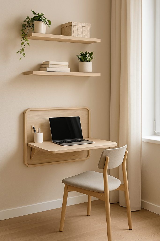 Wall-Mounted Folding Desk