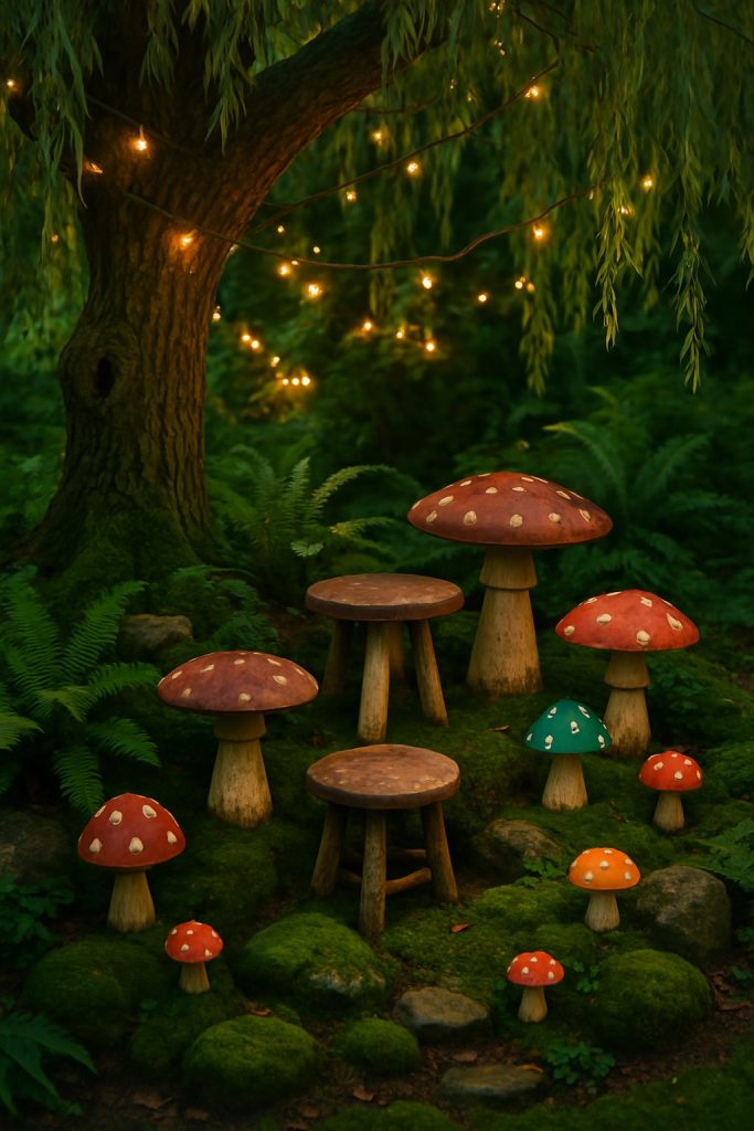 Whimsical Mushroom Corner
