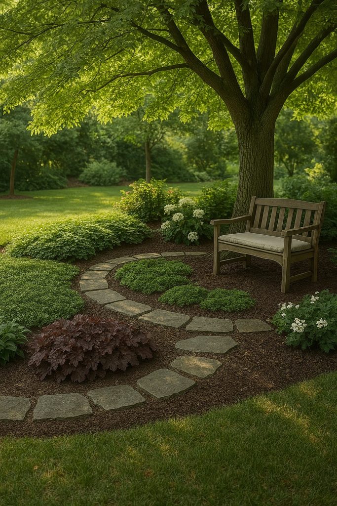 under tree landscaping ideas