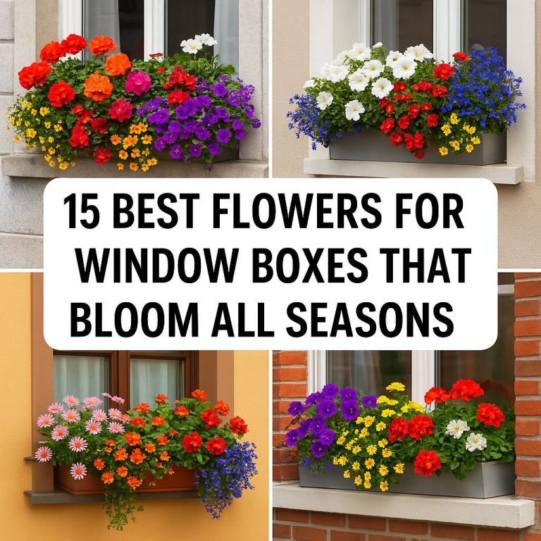 15 Best Flowers for Window Boxes