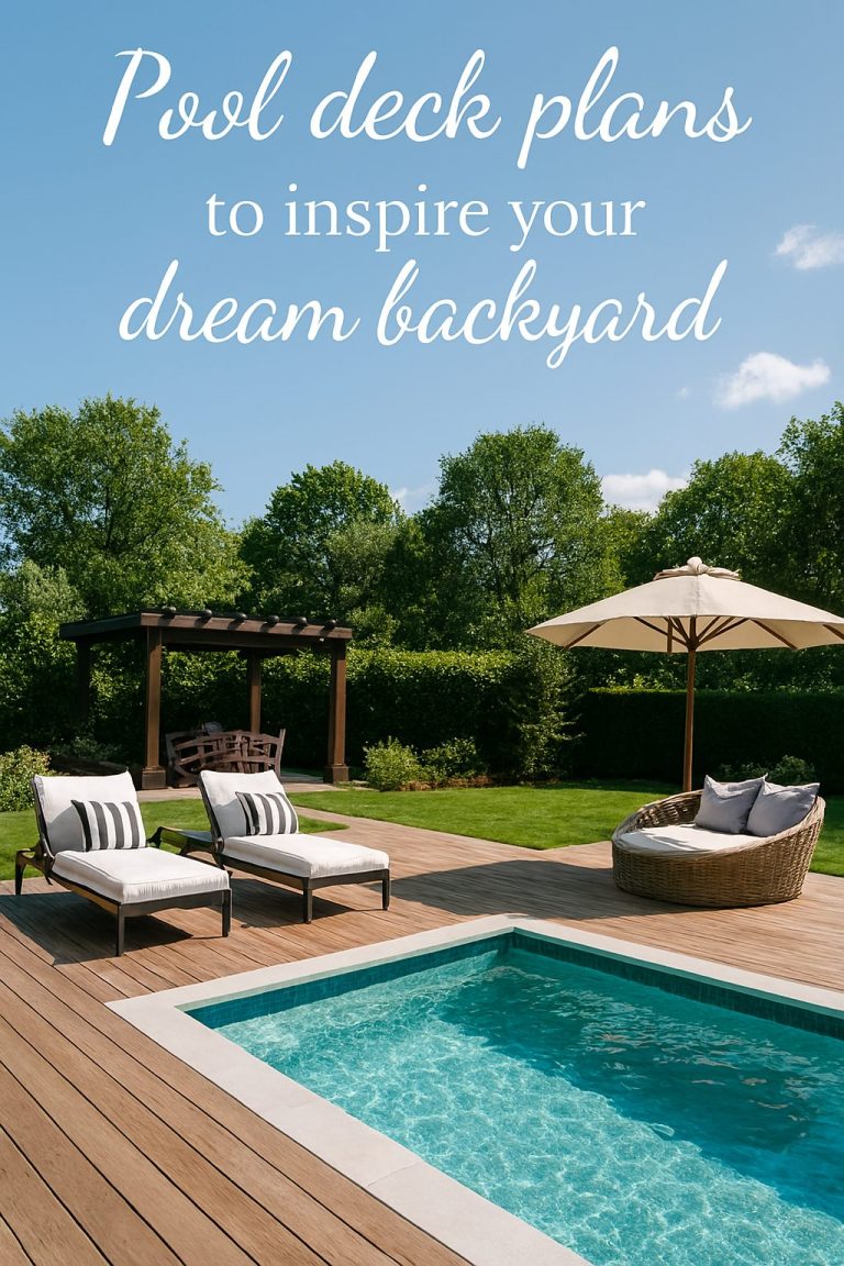 25 Pool Deck Plans