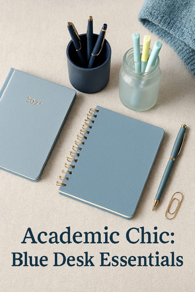 Blue Desk Essentials