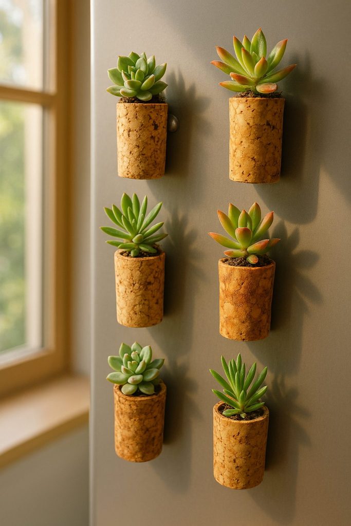 Cork Planter Magnets