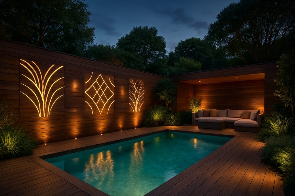 Deck with Artistic Lighting Design
