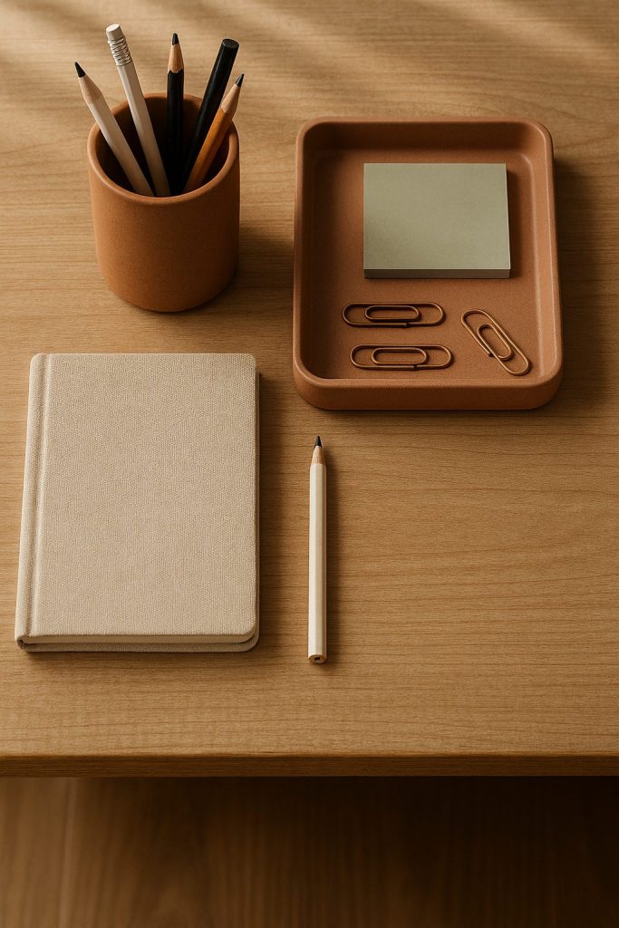 Earth-Toned Desk Accessories