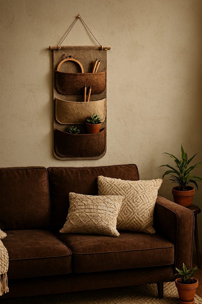 Felt Hanging Pockets for Crafty Display