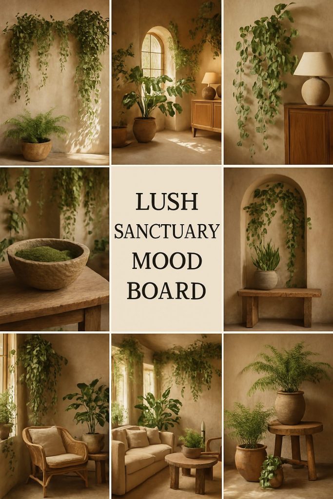 Lush Sanctuary Mood Board