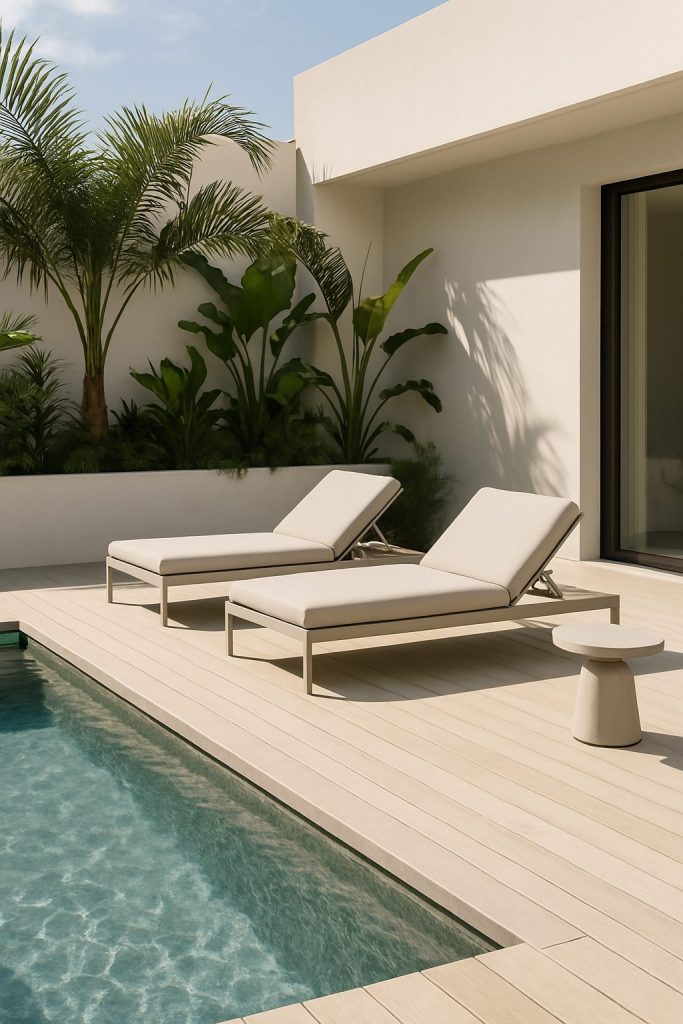 Minimalist Poolside Patio