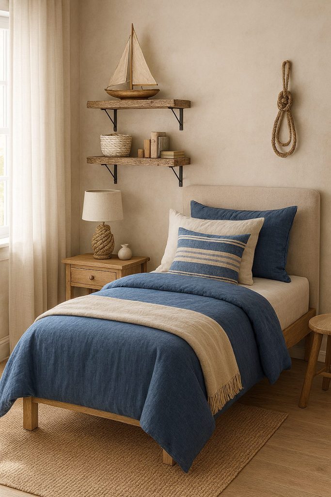 Nautical Blue Meets Sandy Neutrals