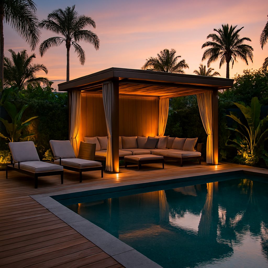 Pool Deck with Cabana Retreat