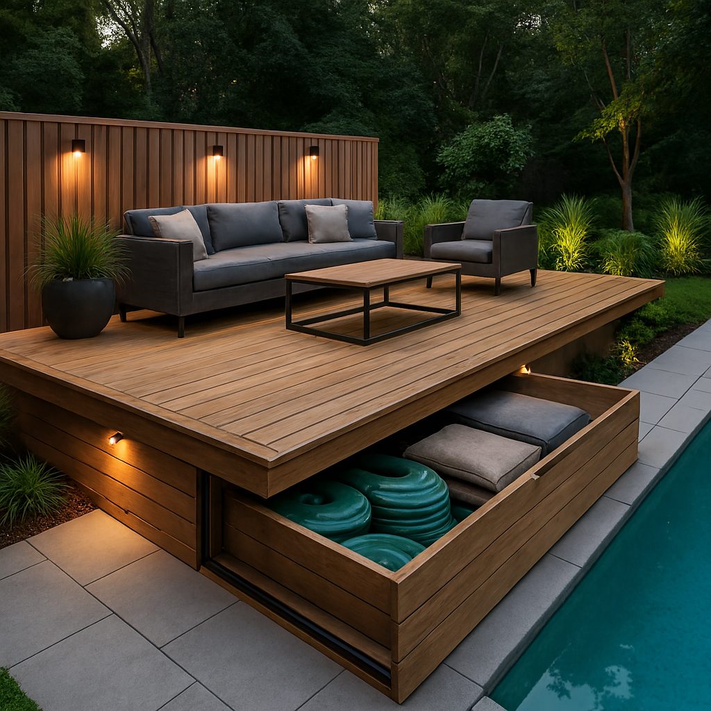 Raised Deck with Storage Below