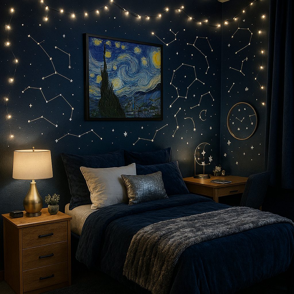 Starry Night Theme with Midnight Blue